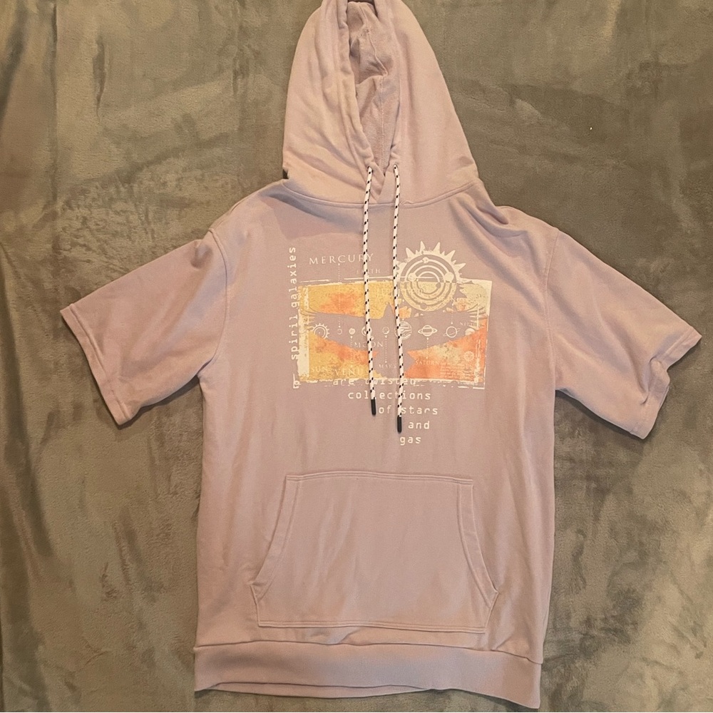 No Boundaries Men’s Short Sleeve Hoodie